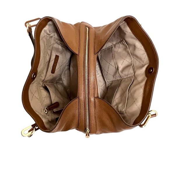 MICHAEL KORS Leighton Large Shoulder Tote brown - Picture 11 of 16